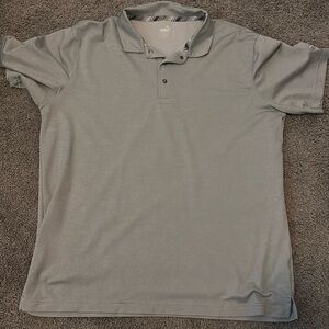 Puma silver grey golf polo, size large, like new!